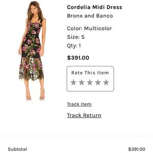 cordelia midi dress in multicolor